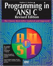 book cover of Programming in ANSI C by Stephen Kochan