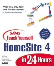 book cover of Sams teach yourself HomeSite 4 in 24 hours by Ben Forta