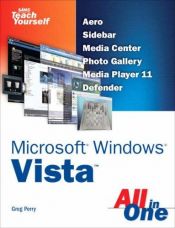 book cover of Sams Teach Yourself Microsoft Windows Vista All in One by Greg Perry