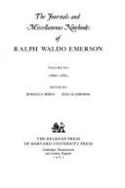 book cover of Journals and miscellaneous notebooks by Ralph Waldo Emerson