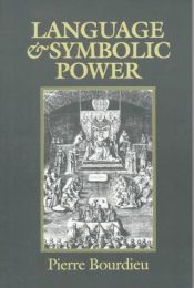 book cover of Language and symbolic power by 피에르 부르디외