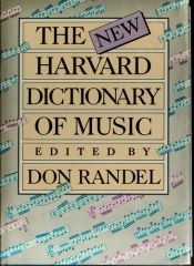 book cover of New Harvard Dictionary of Music by Don Michael Randel