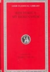 book cover of Ad C. Herennium De ratione dicendi by Marcus Tullius Cicero