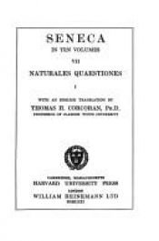 book cover of Seneca: Naturales Quaestiones : Books I-III (Loeb Classical Library) by Sénèque