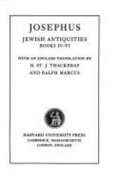 book cover of Josephus: Jewish Antiquities, Books 4-6 (Loeb Classical Library No. 490) by Flavius Josephus