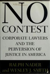 book cover of No contest by Ralph Nader