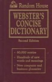 book cover of Random House Webster's Concise Dictionary by Dictionary