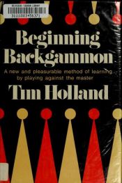 book cover of Beginning Backgammon by Tim Holland