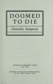 book cover of Doomed to die by Dorothy Simpson