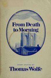 book cover of From Death to Morning by תומאס וולף