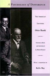 book cover of A Psychology of Difference by Otto Rank