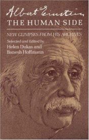book cover of Albert Einstein, The Human Side by Albert Einstein
