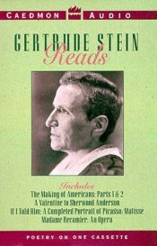 book cover of Gertrude Stein Reads by ガートルード・スタイン