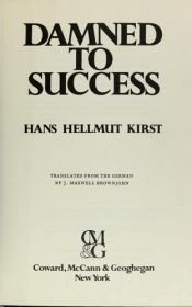 book cover of Verdoemd tot succes by Hans Hellmut Kirst