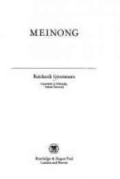 book cover of Meinong by Reinhardt Grossmann