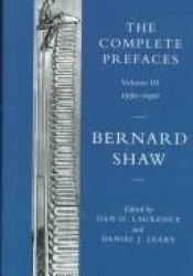 book cover of The complete prefaces Volume II by George Bernard Shaw