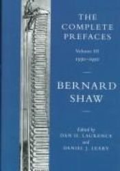 book cover of The complete prefaces Volume II by ジョージ・バーナード・ショー