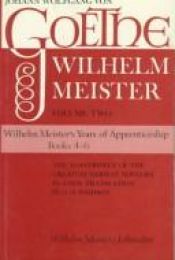 book cover of Wilhelm Meister the Years of Apprenticeship: Volume 2 by Иоганн Вольфганг фон Гёте