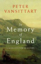 book cover of In memory of England by Peter Vansittart