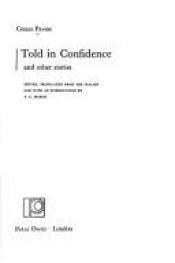 book cover of Told in Confidence, and other stories by 切薩雷·帕韋斯
