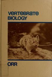 book cover of Vertebrate biology by Robert Thomas Orr