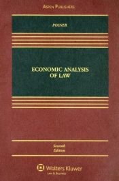 book cover of Economic analysis of law by リチャード・アレン・ポズナー