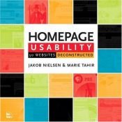 book cover of Homepage Usability: 50 websites deconstructed by 제이콥 닐슨