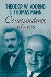 book cover of Correspondence 1943 - 1955 by תאודור אדורנו