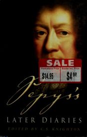 book cover of Pepys's later diaries by Samuel Pepys