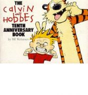 book cover of The Calvin and Hobbes tenth anniversary book by Bill Watterson