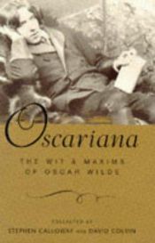 book cover of Oscariana by Oscar Wilde
