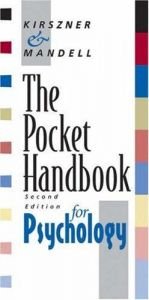 book cover of The pocket handbook for psychology by Laurie G. Kirszner