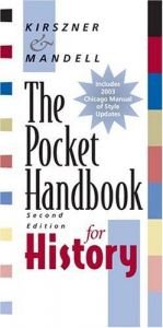 book cover of The pocket handbook for history by Laurie G. Kirszner
