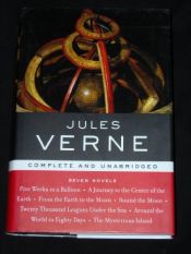 book cover of Seven Novels (Leatherbound Classics) by Jules Verne