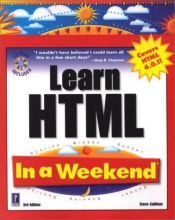 book cover of Learn HTML in a weekend by Steve Callihan