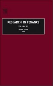 book cover of Research in Finance, Volume 23 (Research in Finance) by Andrew H. Chen