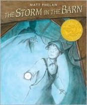 book cover of The storm in the barn by Matt Phelan