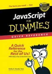 book cover of JavaScrip(tm) For Dummies(c) 'Quick Reference' by Emily A. Vander Veer