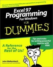 book cover of Excel 97 Programming for Windows for Dummies by John Walkenbach