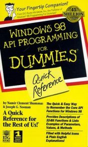 book cover of Windows 98 API Programming for Dummies Quick Reference by Namir Clement Shammas