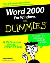book cover of Word 2000 for Windows for dummies by Dan Gookin