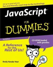 book cover of JavaScript for Dummies by Emily A. Vander Veer