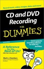 book cover of CD and DVD recording for dummies by Mark L. Chambers