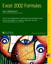 book cover of Microsoft Excel 2002 Formulas (With CD-ROM) by John Walkenbach