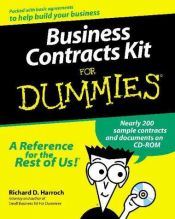 book cover of Business Contracts Kit for Dummies by Richard D. Harroch