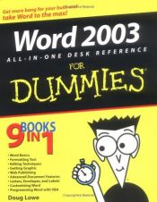 book cover of Word 2003 All-in-One Desk Reference for Dummies by Doug Lowe