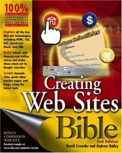 book cover of Creating Web Sites Bible by David Crowder