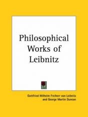 book cover of Philosophical Works of Leibnitz by Gottfried Wilhelm von Leibniz