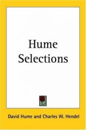 book cover of Hume selections by デイヴィッド・ヒューム