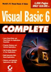 book cover of Visual Basic 6 Complete by Steve Brown